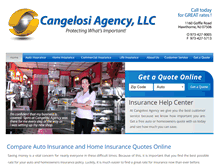 Tablet Screenshot of cangelosiagency.com
